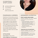 CV aggiornato. Infographics, Content Writing, Design, and Advertising project by Giulia Del Grande - 02.01.2022