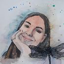Mi Proyecto del curso: Retrato ilustrado en acuarela. Un progetto di Illustrazione tradizionale, Belle arti, Pittura, Disegno, Pittura ad acquerello, Disegno di ritratti e Disegno artistico di Maria Fernanda Müller - 02.08.2021