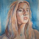 Mój projekt z kursu: Portret artystyczny akwarelami. Un proyecto de Bellas Artes, Pintura, Pintura a la acuarela y Dibujo de Retrato de katun1 - 02.02.2022