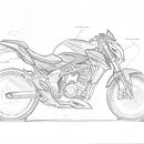 Naked Motorcycle. Design de automóveis, e Design industrial projeto de Miguel Belascuain - 02.02.2022