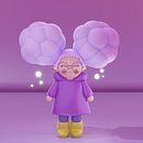 Meu projeto do curso: Criação de personagens Kawaii em 3D com Blender. Character Design, 3D Modeling, 3D, and 3D Animation project by Andressa Dias - 02.03.2022