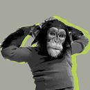 Chimp Poster Graphic desing. Design, Art Direction, and Character Design project by Natalie NVM - 03.02.2022