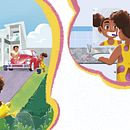 Ilustração Editorial para o material de Matemática do Ensino Fundamental. Un proyecto de Ilustración tradicional, Diseño de personajes y Diseño editorial de Rafael Maciel - 03.02.2022