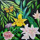 Mi Proyecto del curso: Pintura botánica con acrílico. Un proyecto de Ilustración tradicional, Bellas Artes, Pintura, Pintura acrílica e Ilustración botánica de Yahann Romero - 03.02.2022