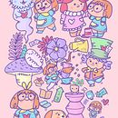 Mon projet du cours : Illustration d'une histoire dans le style kawaii Ein Projekt aus dem Bereich Traditionelle Illustration, Design von Figuren, Digitale Illustration und Manga von Cécile Boyer - 04.02.2022