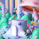Alice in Wonderland NFT book. Traditional illustration, 3D, 3D Modeling, 3D Design, Digital Illustration, and Picturebook project by Ana Porta - 02.04.2022