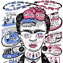 My project in Sketchnoting 101: Frida Kahlo. Een project van Traditionele illustratie, Creatieve consultanc,  Belettering,  Creativiteit,  Tekening, Portfoliobeheer, Communicatie,  H y lettering van elenamarijuan - 21.02.2022