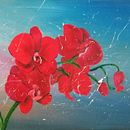 Acrylmalerei Blumen auf Leinwand. Pintura Acrílica, Pintura, e Design floral e vegetal projeto de Jennifer Dümler - 05.02.2022
