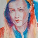 My project in Expressive Portrait Drawing with Soft Pastels course . % Zora Poznic Polh tarafından hazırlanan Geleneksel illüstras, on, Güzel sanatlar, Çizim, Portre Çizimi, Ve Sanatsal Çizim projesi - 02.07.2022