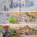 My project in Artistic Watercolor Sketching: Cycling in West Cork. Traditional illustration, Sketching, Creativit, Drawing, Watercolor Painting, and Sketchbook project by ankeckardt - 02.07.2022