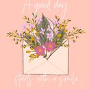 A good day starts with a smile. Calligraph, Instagram, and Digital Lettering project by Anna Grabowska-Krupa - 02.05.2022