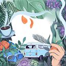 Book cover for Boulevard. Traditional illustration, Drawing, Digital Drawing, and Editorial Design project by Silja Goetz - 02.09.2022