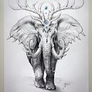 Souls of Nature - pencil drawings series. Traditional illustration project by Jonas Jödicke - 02.09.2022