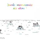 Dessin de type presse sur la pratique du longe-côte : l'humour longeur, l'humeur longeuse. Un progetto di Illustrazione tradizionale di Sylvie Coffre - 09.02.2022