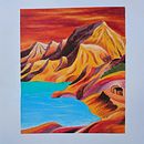 My project in Landscapes with Oil Pastels and Crayons: Playing with Light course. Traditional illustration, Fine Arts, Pencil Drawing, Drawing, and Artistic Drawing project by elenatchal - 02.09.2022