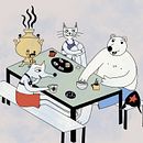 bath postcards . Projekt z dziedziny Trad, c i jna ilustracja użytkownika Maria Dykina - 10.02.2022