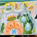 Plaza Cataluña Maru Godas . % sonia_dauz tarafından hazırlanan Geleneksel illüstras, Ve on projesi - 02.10.2022