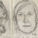 My project in Portrait Sketchbooking: Explore the Human Face course. Un projet de Esquisse , Dessin, Dessin de portrait, Carnet de croquis , et Dessin artistique de AsimaFrancesX. SaadMaura - 10.02.2022