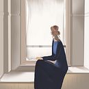 Femme à la fenêtre / Mon projet du cours : Illustration animée avec une ambiance unique sur Photoshop. Un proyecto de Ilustración tradicional, Animación, Animación 2D e Ilustración digital de Marie-Claude Salvaille - 09.02.2022