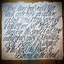 blowin in the wind: Caligrafía itálica con brush pen. Un progetto di Calligrafia di Ós Camacho - 12.02.2022