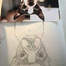 Technique Images inversées (chiens) . Un proyecto de Bocetado, Dibujo y Dibujo a lápiz de Viviane Graillon - 04.01.2022
