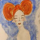 Faces . Pictură în acuarelă de michelapuccimossotti - 02.12.2022