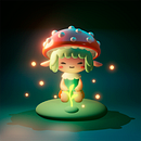 Mijn project in Kawaii Character Creation in 3D met Blender cursus - Mushi. Een project van Traditionele illustratie, Ontwerp van personages, Digitale illustratie,  3D-modellering y Manga van Elijah Trublenko - 13.02.2022