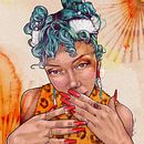 My project in Illustrated Portraits with Procreate course. Un projet de Illustration traditionnelle, Illustration vectorielle, Illustration numérique , et Dessin de portrait de Tamara Di Lullo - 05.08.2021