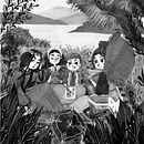 Little Women. Digital Illustration, Children's Illustration, Editorial Illustration, Traditional illustration, Drawing, Digital Drawing, and Digital Painting project by Marta Ronci - 02.15.2022