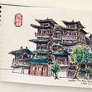 Urban sketch and watercolour . Un progetto di Illustrazione tradizionale di Kathleen Ng - 15.02.2022