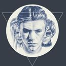 Bowie in film - Poster design. Traditional illustration, Music, Poster Design, Realistic Drawing, and Portrait Drawing project by Charlotte Delarue - 02.15.2022