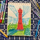 My project in Illustrated Life Journal: My inspiration. Estonian lighthouses. Ein Projekt aus dem Bereich Traditionelle Illustration von Oksana Zahharova - 15.02.2022