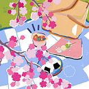 Adobe France : Hanami. Traditional illustration project by Louisa Schwartz - 02.16.2022