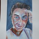 "SILVIA" Ritratto di un amica. Un progetto di Pittura ad acquerello di Paolo Belloni - 17.02.2022