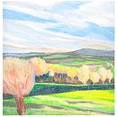 Paysages. Een project van Traditionele illustratie van Murielle Poudoulec - 18.02.2022