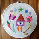 Mi Proyecto del curso: Bordado contemporáneo con puntos tradicionales mexicanos. Un projet de Artisanat, Broderie, Art textile , et Design textile de campuzano_abril - 18.02.2022