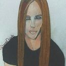 Retrato: Avril Lavigne. Traditional illustration, Fine Arts, Pencil Drawing, Drawing, Portrait Drawing, Realistic Drawing, Artistic Drawing, and Colored Pencil Drawing project by Ana Duarte - 04.13.2022