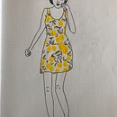 La fille à la robe citrons. Traditional illustration project by Laure Delattre - 02.18.2022