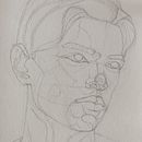 My project in Portrait Sketchbooking: Explore the Human Face course. Un proyecto de Bocetado, Dibujo, Dibujo de Retrato, Dibujo artístico y Sketchbook de visakh v m - 19.02.2022