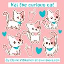 My project in Kawaii Illustration: Create Charming Characters course. Un progetto di Illustrazione tradizionale, Character design e Manga di Elaine Vitikainen - 14.02.2022