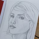 Mon projet du cours : Carnet de portraits : explorez le visage humain. Een project van  Schetsen,  Tekening,  Portrettekening,  Artistieke tekening y Sketchbook van Fabienne Pierson - 19.02.2022