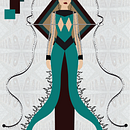 EN MA FIN GÎT MON COMMENCEMENT. Een project van Mode-illustratie, Digitale illustratie y  Modeontwerp van Candela Troncoso - 19.02.2022