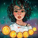 Mi Proyecto del curso: Retratos digitales de fantasía con Photoshop Ein Projekt aus dem Bereich Traditionelle Illustration, Zeichnung, Digitale Illustration, Porträtzeichnung, Digitale Zeichnung und Digitale Malerei von Sandra Lizz Silva Frías - 19.02.2022