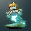 My project in Kawaii Character Creation in 3D with Blender course - Lottie. Ilustração tradicional, Design de personagens, Ilustração digital, Modelagem 3D, e Mangá projeto de Nubia Nicole Nelesso - 16.02.2021