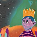 Illustrations for the fairy tale story by Antoine de Saint-Exupery "The Little Prince".. Projekt z dziedziny Trad, c, jna ilustracja, Ilustracja c i frowa użytkownika Aleksandra Soloninkina - 31.12.2020