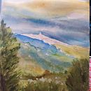 Mon projet du cours : Paysages naturels à l’aquarelle . Arte plastice, Pictura și Pictură în acuarelă de Fran Ibanez - 02.20.2022