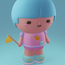 Meu projeto do curso: Criação de personagens Kawaii em 3D com Blender. Traditional illustration, Character Design, Digital Illustration, 3D Modeling, and Manga project by Bruninha Nobrega de Alcantara - 06.21.2022