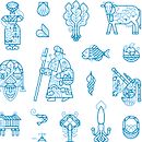 Aldi - Apertura en Galicia. Design, Traditional illustration, Advertising, Vector Illustration, Graphic Design, Creativit, Pencil Drawing, Drawing, and Digital Illustration project by Carlos Arrojo - 02.21.2022