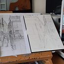 Mon projet du cours : Dessin architectural à l’aquarelle et à l’encre. Esboçado, Desenho, Pintura em aquarela, Ilustração arquitetônica, Sketchbook e Ilustração com tinta projeto de kalisson - 22.02.2022