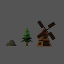 Mi Proyecto del curso: Modelado de escenarios low poly para videojuegos Ein Projekt aus dem Bereich 3D und 3-D-Modellierung von Nahuel De Majo - 20.02.2022